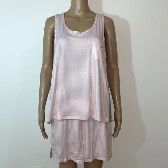 LAST ONE!! New Tahari Women’s Tank Top & Shorts 2 Piece Pajamas Set PJs Large - Picture 1 of 15